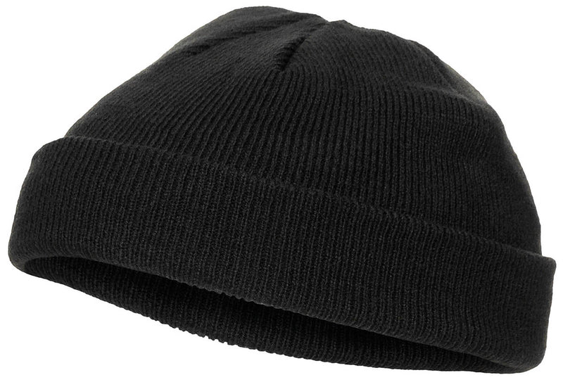 Bonnet extra court à revers MFH en acrylique maille fine double épaisseur