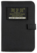 Organiseur A6 MFH 14 x 20 cm avec bloc de feuilles, porte-anneaux et écusson amovible