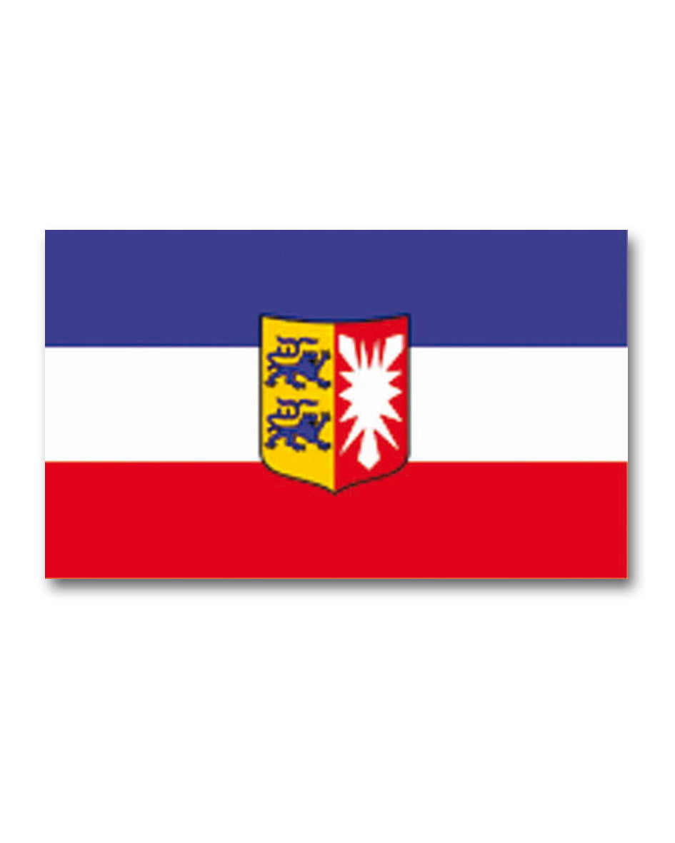 Drapeau du Land de Schleswig-Holstein Mil-Tec en polyester 90 x 150 cm à deux œillets