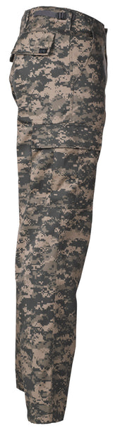 Pantalon de combat US BDU MFH motif AT-digital à glissière polycoton 65/35 six poches
