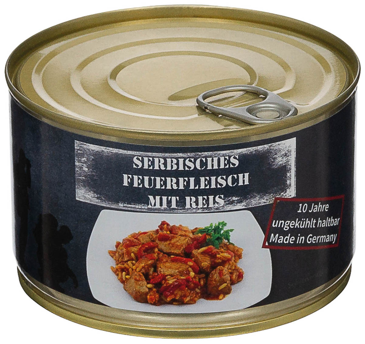 Conserve de plat cuisiné MFH 400 g à base de porc prête à réchauffer