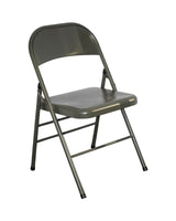 Chaise pliante type US Mil-Tec en métal laqué 45 x 47 x 79 cm, charge 120 kg