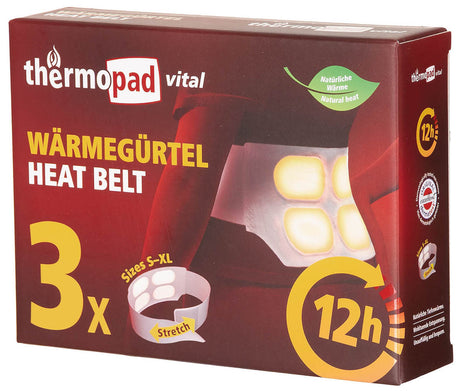 Ceinture chauffante jetable MFH Thermopad lot de 3 12 h à 48 °C ceinture réglable