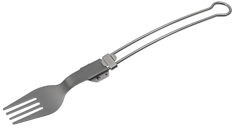Fourchette pliante Fox Outdoor en titane 22 cm pesant 25 g avec filet de rangement