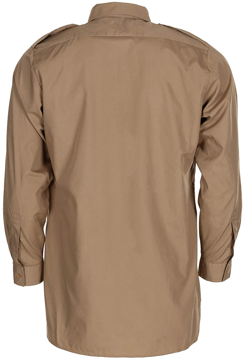 Chemise de service britannique à manches longues, surplus d'occasion, lot de 10