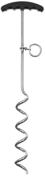 Piquet de tente spiralé MFH 45 cm à poignée plastique avec anneau mobile