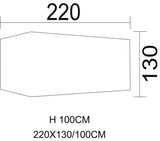 Tente tunnel MFH Hochstein 2 places arceaux fibre de verre 7 mm 220 x 130 cm