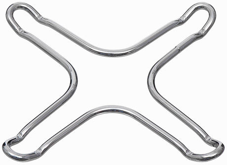 Croisillon de réchaud Fox Outdoor en acier chromé 12,5 x 12,5 cm, épaisseur 4 mm