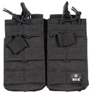 Pochette modulaire MOLLE MFH à quatre compartiments à cordon, 16 x 15 cm