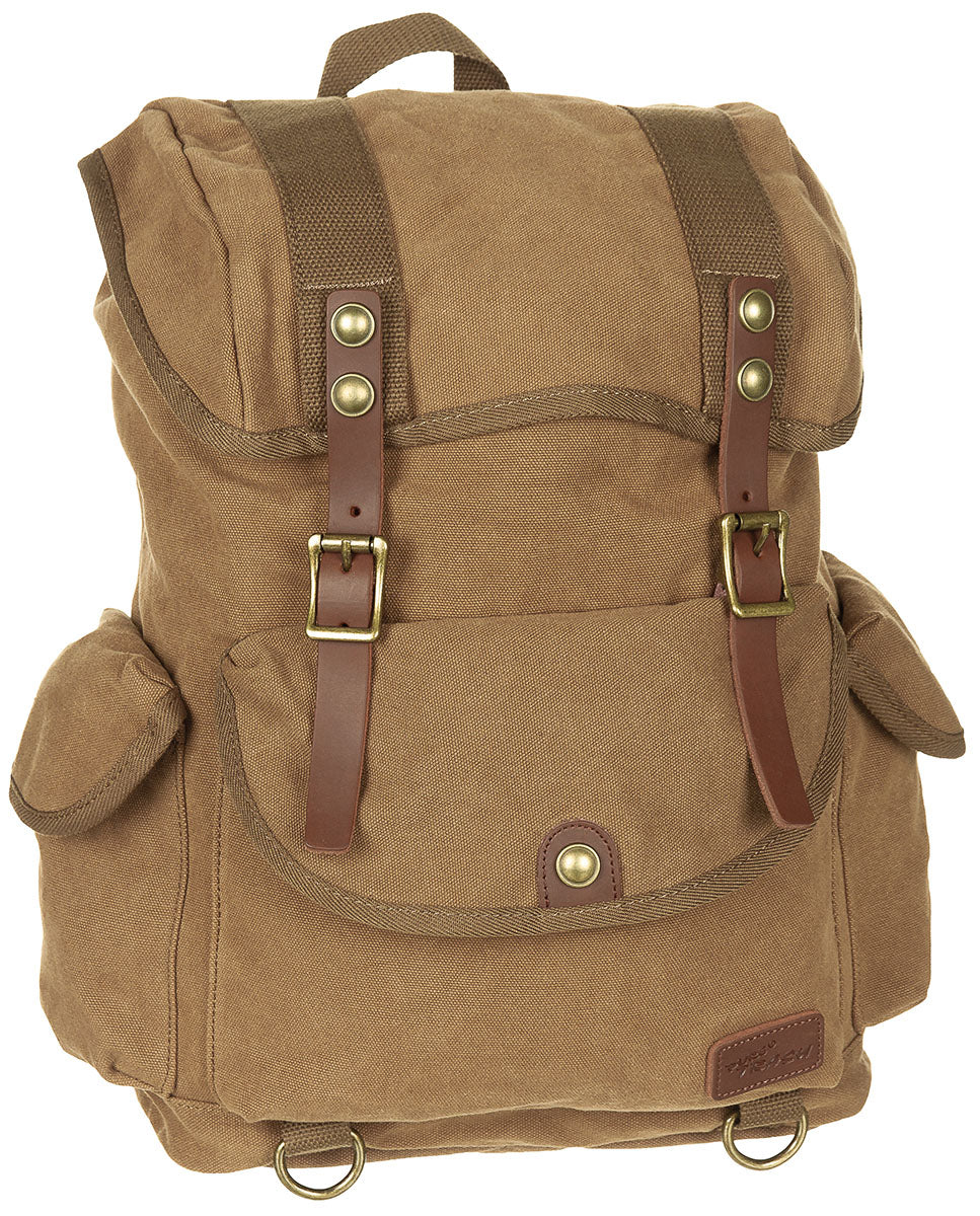 Sac à dos en toile PT PureTrash 25 l en coton à boutons pression et laiton