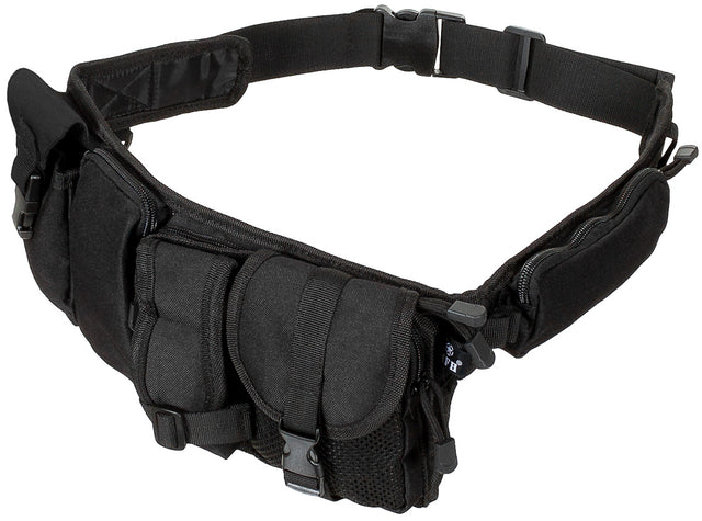 Ceinture-sacoche à six poches MFH en polyester réglable jusqu'à 110 cm