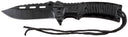 Couteau pliant Fox Outdoor lame 9,3 cm avec allume-feu et sifflet dans le manche