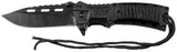 Couteau pliant Fox Outdoor lame 9,3 cm avec allume-feu et sifflet dans le manche