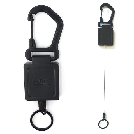 Porte-clés rétractable en alliage de zinc cordon 80 cm rupture testée 32 kg