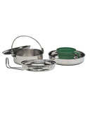 Gamelle Mil-Tec kit de cuisson 1 personne en acier inoxydable poêle marmite gobelet