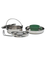 Gamelle Mil-Tec kit de cuisson 1 personne en acier inoxydable poêle marmite gobelet
