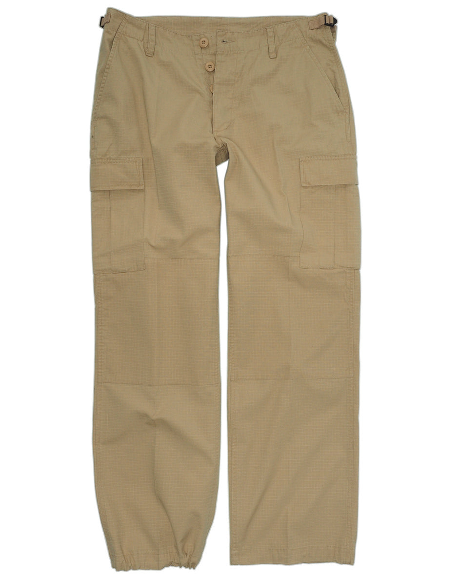 Pantalon de combat femme Mil-Tec type BDU en coton ripstop lavé avec renforts genoux