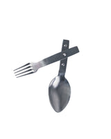 Couvert pliant fourchette-cuillère Mil-Tec en alliage d'aluminium 23 cm déplié 30 g
