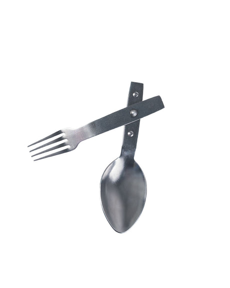 Couvert pliant fourchette-cuillère Mil-Tec en alliage d'aluminium 23 cm déplié 30 g