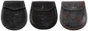 Sacoche en cuir écossaise, surplus d'occasion pour le transport et le rangement, lot de 5