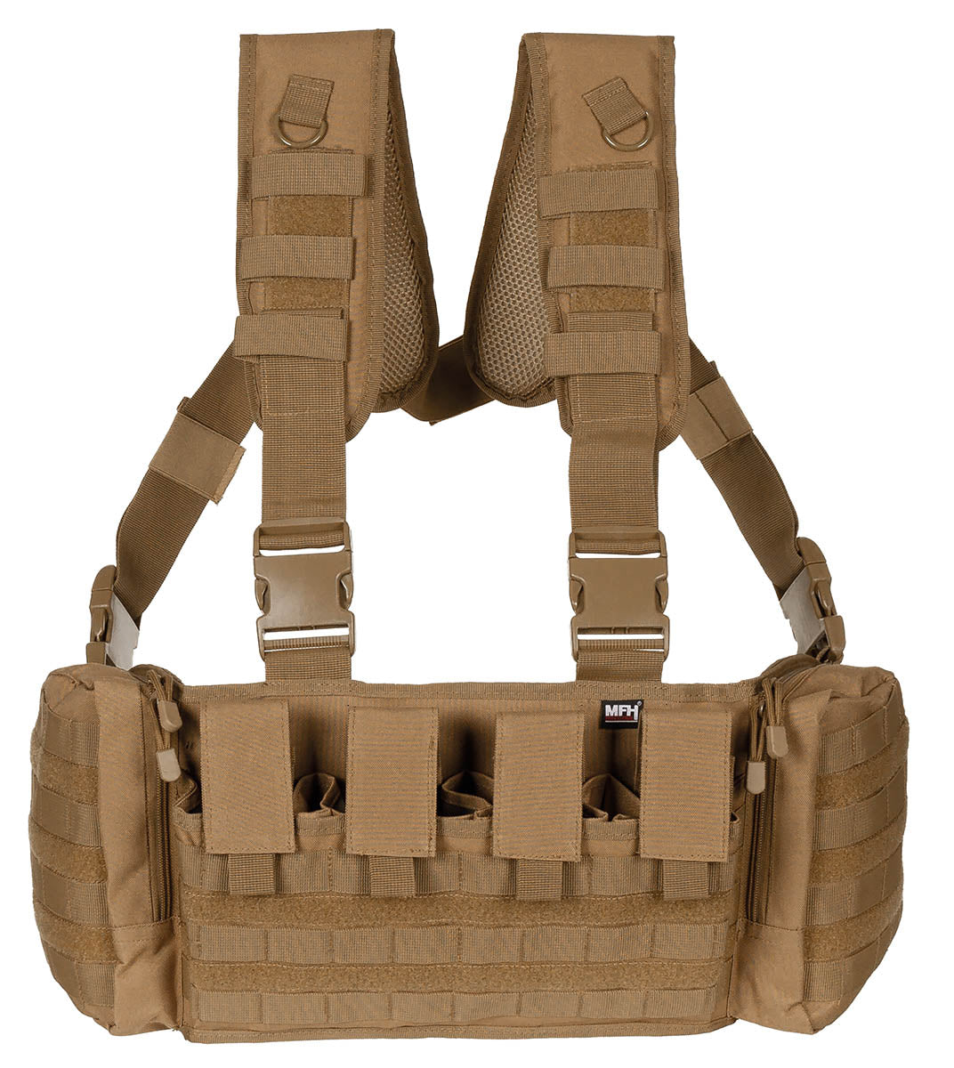 Gilet Chest Rig MFH Professional Mission 1,2 kg à quatre porte-chargeurs