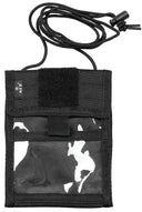 Portefeuille tour de cou MFH 12 x 15 cm cordon escamotable et 8 rangements