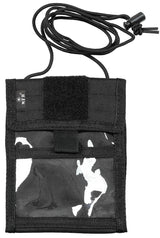 Portefeuille tour de cou MFH 12 x 15 cm cordon escamotable et 8 rangements