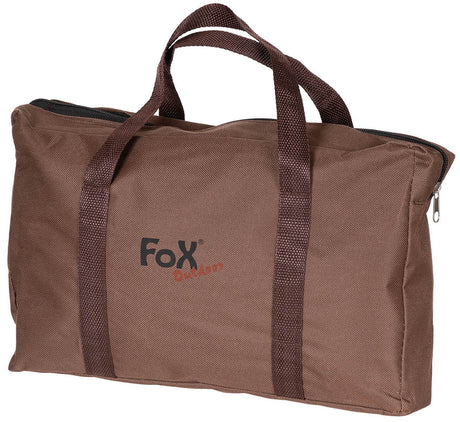 Réchaud fusée pliant Fox Outdoor en acier inoxydable avec grille et bac à cendres