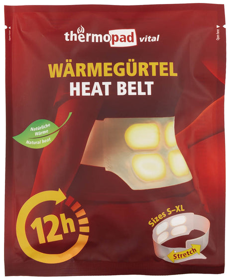 Ceinture chauffante jetable MFH Thermopad lot de 3 12 h à 48 °C ceinture réglable