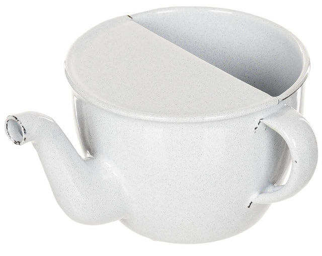 Tasse à bec en émail tchèque, surplus comme neuf pour le bivouac et la popote