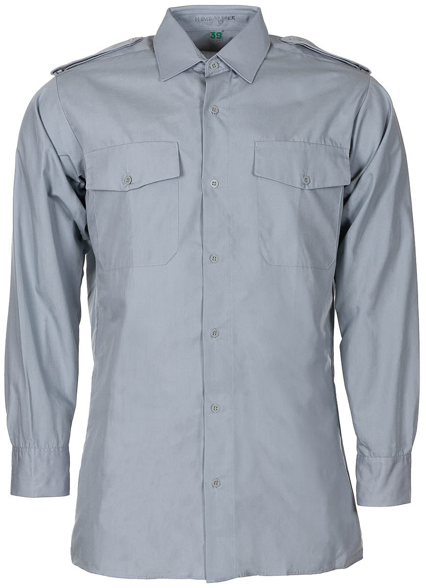 Chemise de service suédoise à manches longues, surplus d'occasion, lot de 10