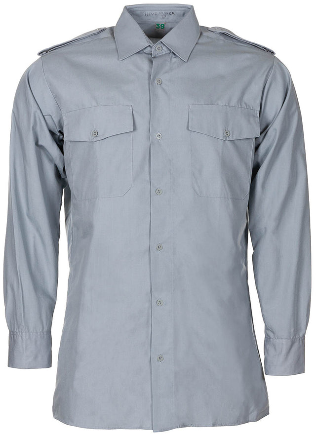 Chemise de service suédoise à manches longues, surplus d'occasion, lot de 10