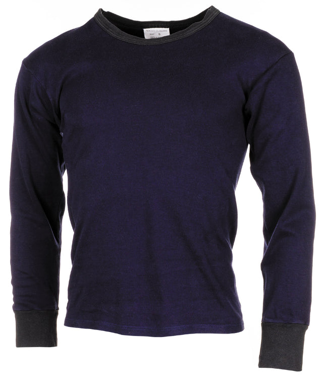 Maillot de corps néerlandais à manches longues tout coton, surplus d'occasion, lot de 10