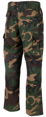 Pantalon de combat US BDU MFH double renfort genoux et fessier passants de 6,5 cm