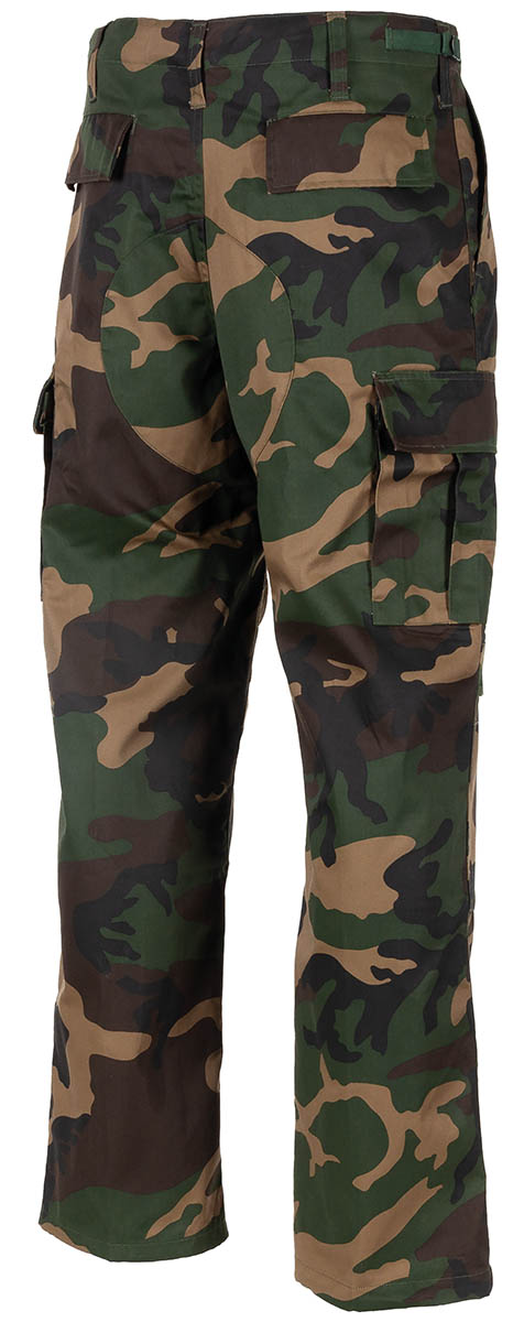 Pantalon de combat US BDU MFH double renfort genoux et fessier passants de 6,5 cm