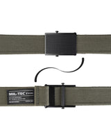 Ceinture Mil-Tec type Bundeswehr en polyester 40 mm à boucle métallique 130 cm