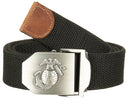 Ceinture type USMC MFH en polyester 4 cm à boucle métallique réglable à 120 cm