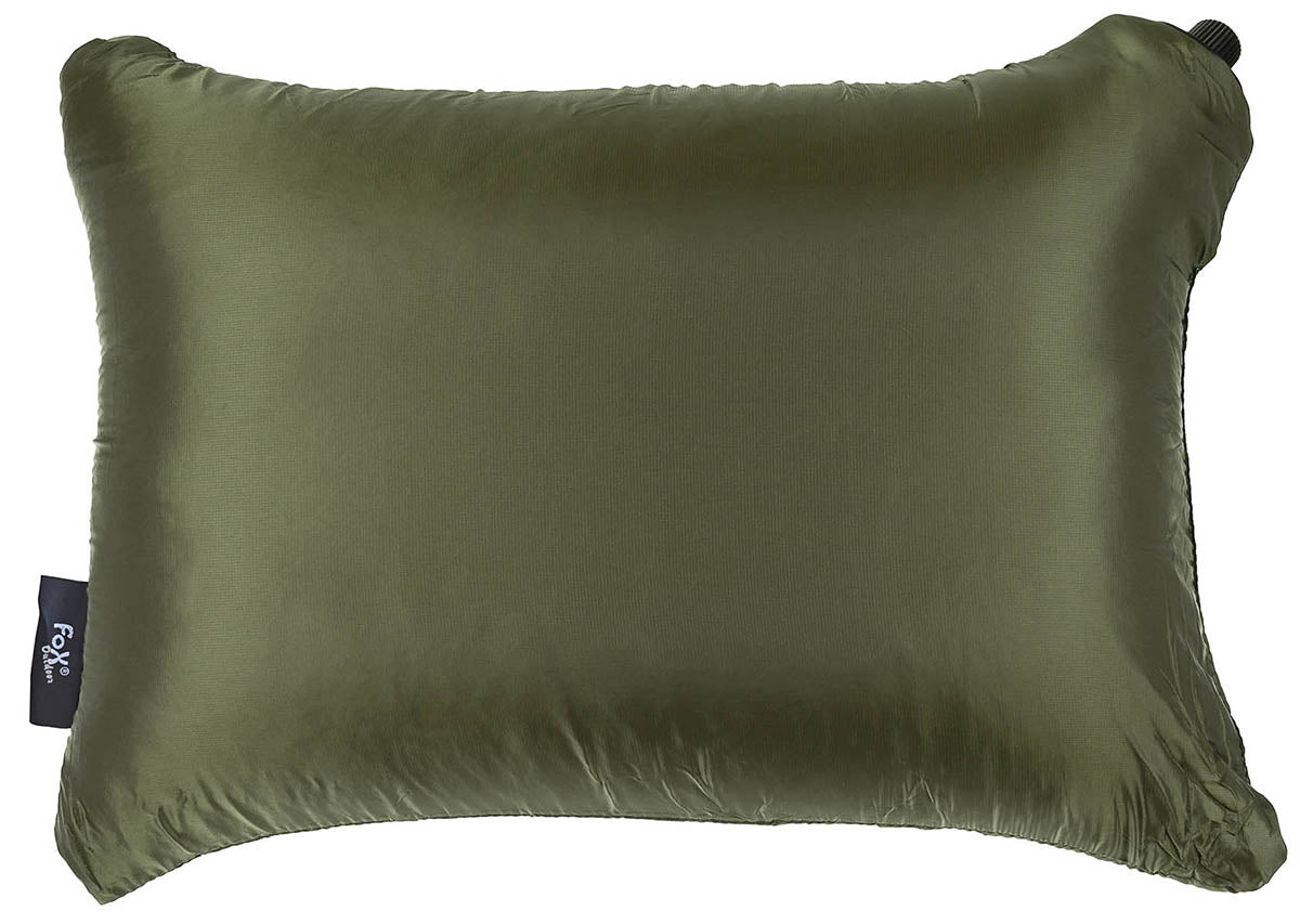 Oreiller de voyage gonflable Fox Outdoor 80 g en nylon avec sac de rangement