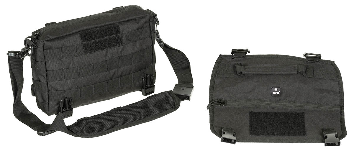 Sacoche de transport MFH MOLLE 4 L avec rabat amovible et porte-carte transparent