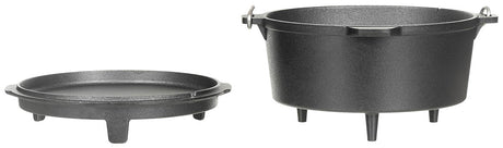Marmite Fox Outdoor en fonte type Dutch Oven 3,8 ou 5,7 l sur trois pieds