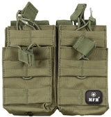 Pochette modulaire MOLLE MFH à quatre compartiments à cordon, 16 x 15 cm