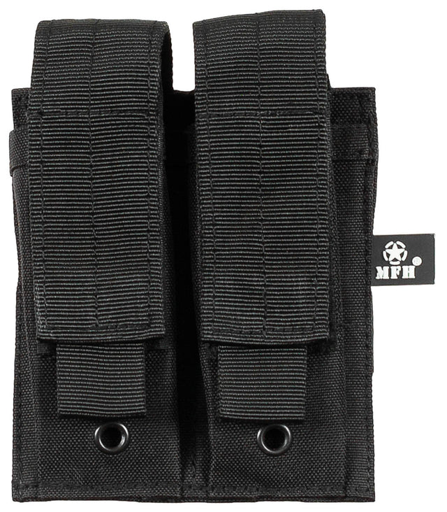 Porte-chargeur double petit format MOLLE MFH, logements 4 x 12 x 2,5 cm