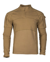 Chemise de combat Mil-Tec Assault en coton elasthanne col montant protege-menton