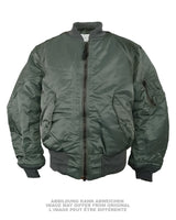Blouson de vol type US MA-1 intermédiaire de 1987, pièce déjà portée