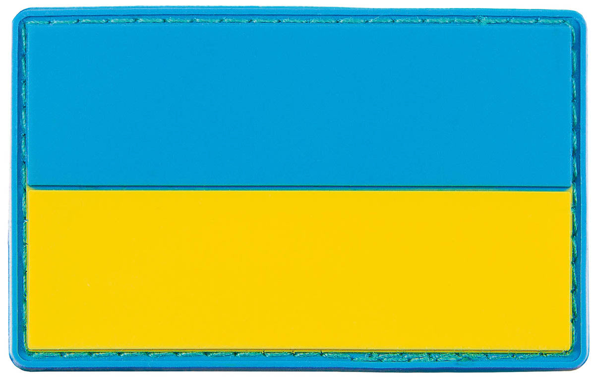 Écusson drapeau national MFH 3D en caoutchouc 8 x 5 cm à dos auto-agrippant
