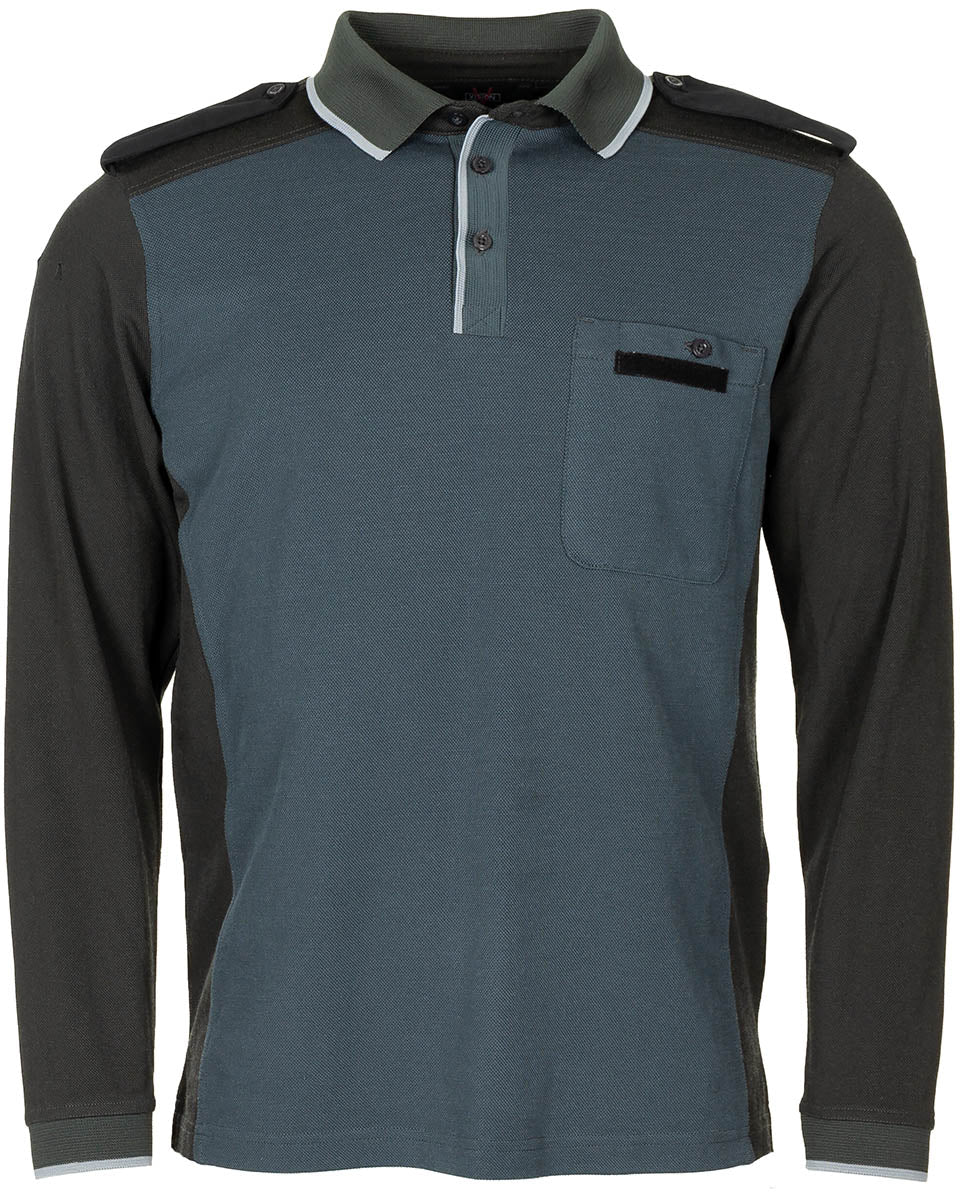 Polo britannique à manches longues, surplus d'occasion, lot de 10