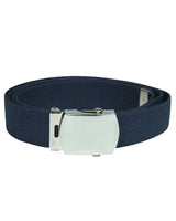 Ceinture type US Mil-Tec en coton-polyester de 130 cm à boucle métallique nickelée
