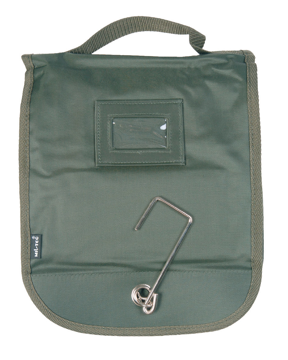 Trousse de toilette Mil-Tec polyester 600D enduit 30 x 25 x 10 cm 560 g avec miroir