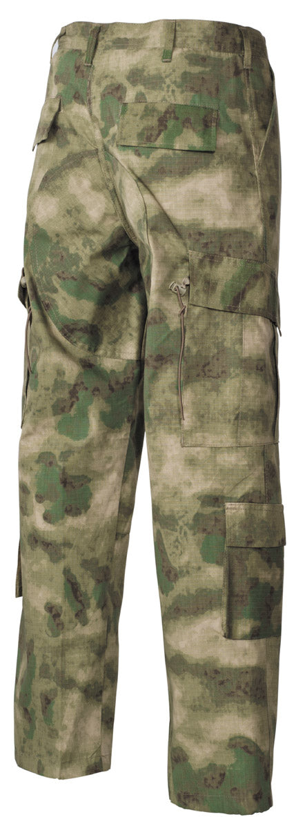 Pantalon de combat US ACU MFH Rip Stop 100 % coton huit poches logements genouillères