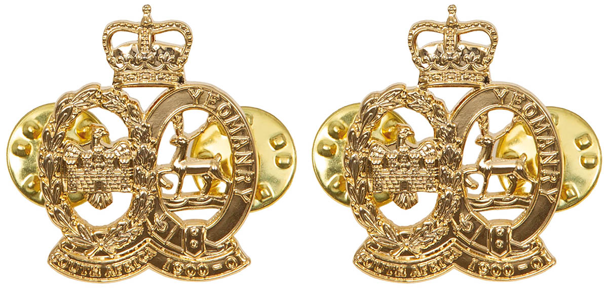 Insigne britannique South Africa Yeomanry, surplus comme neuf pour la tenue et la collection